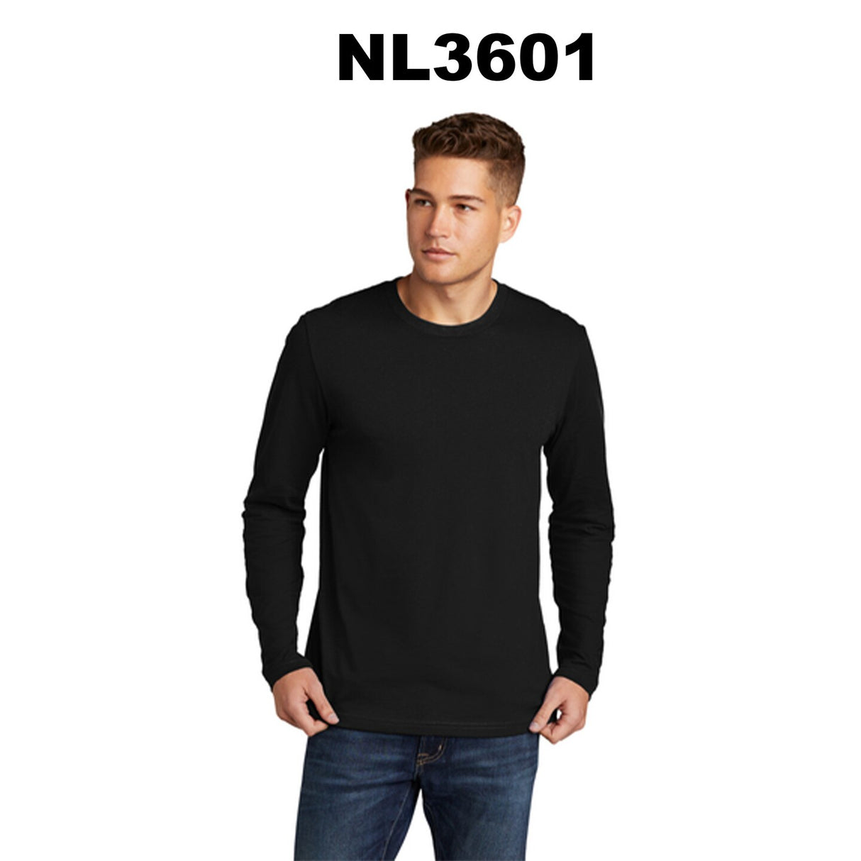 Next Level® Soft & Lightweight Cotton Crewneck Long Sleeve Tee