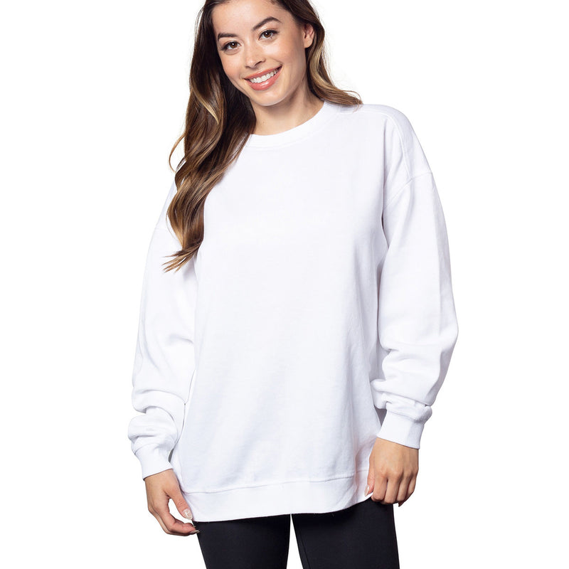 Ladies' Burnout Campus Crew Sweatshirt