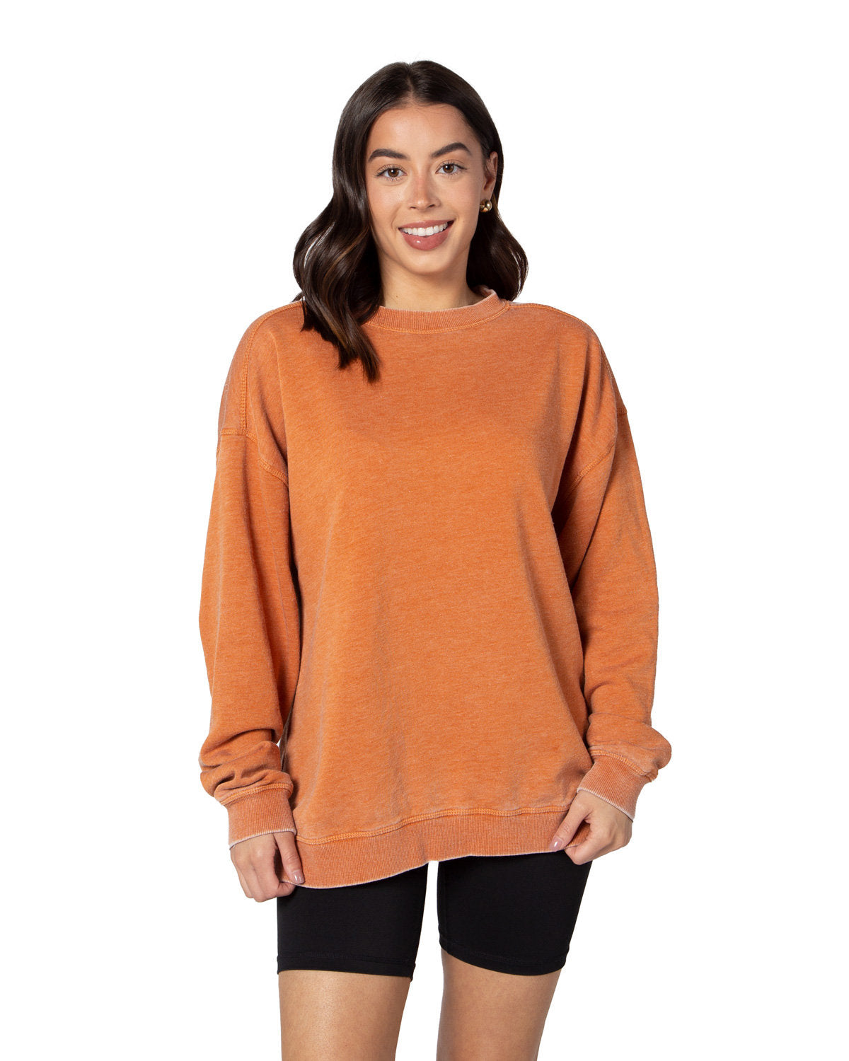 Ladies' Burnout Campus Crew Sweatshirt