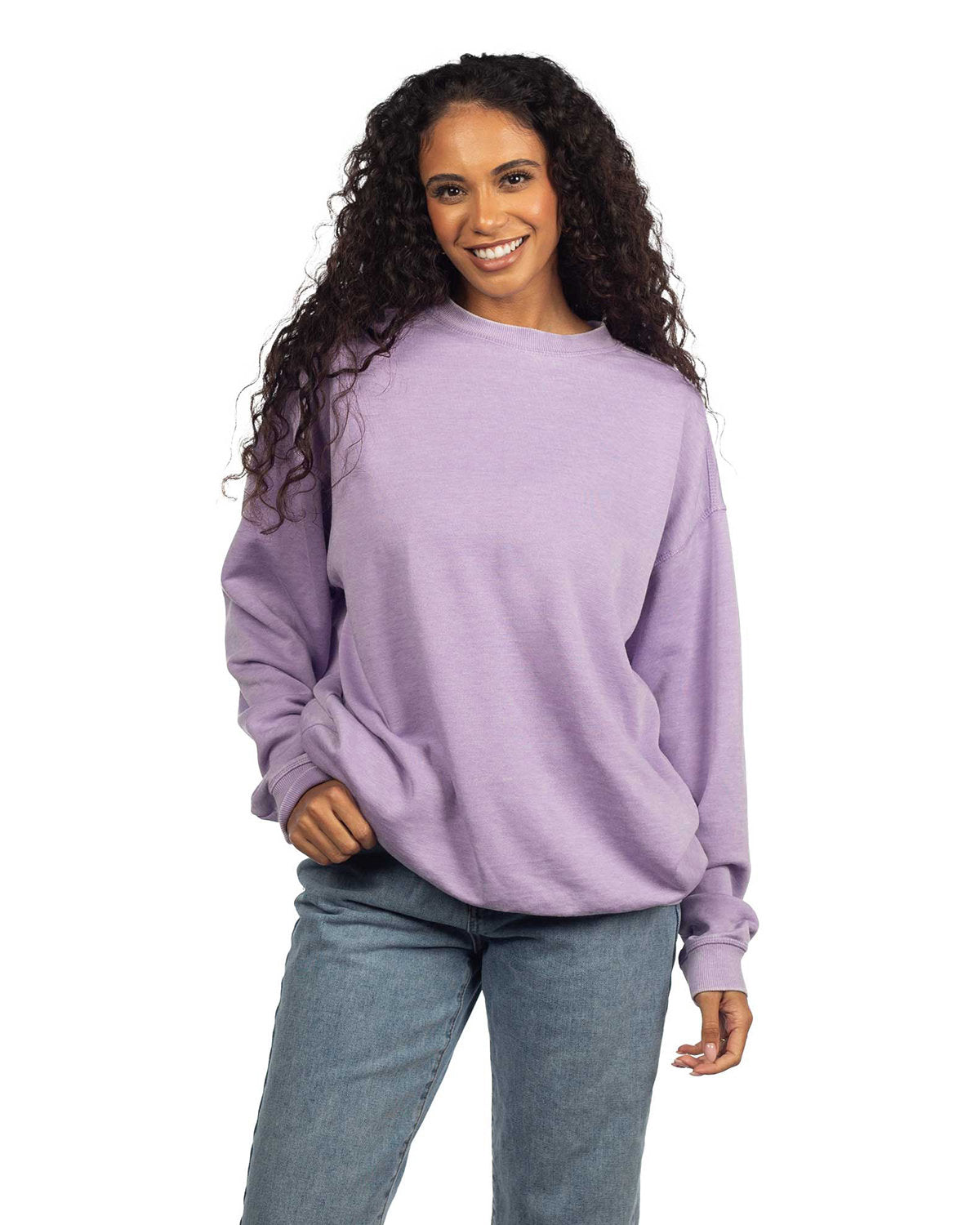 Ladies' Burnout Campus Crew Sweatshirt