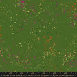 Dark Green Speckled Metallic Cotton Fabric