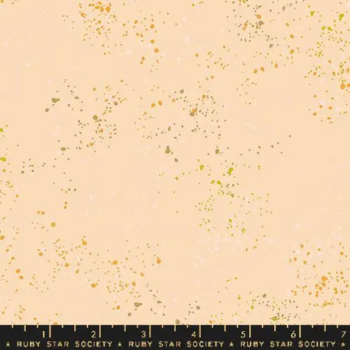 Cotton Speckled Beige Fabric 43/44" Creme Brulee