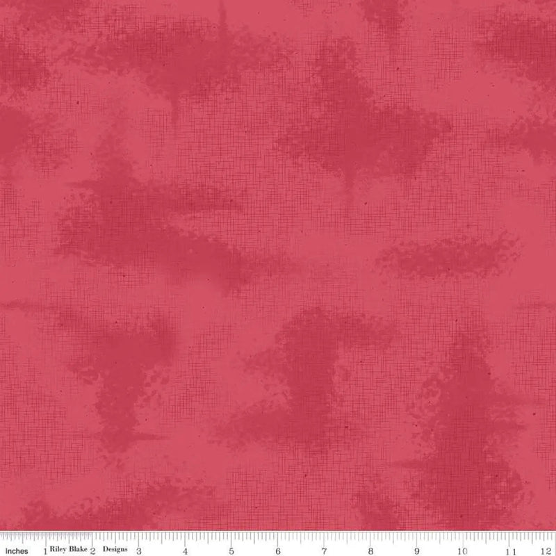 Cotton Fabric Red Shabby Tea Rose 43/44" Width