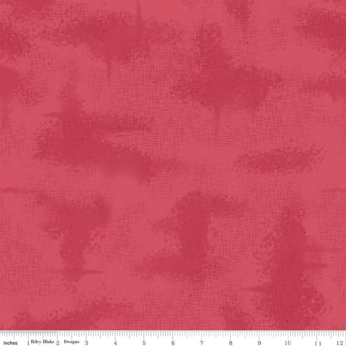 Cotton Fabric Red Shabby Tea Rose 43/44" Width