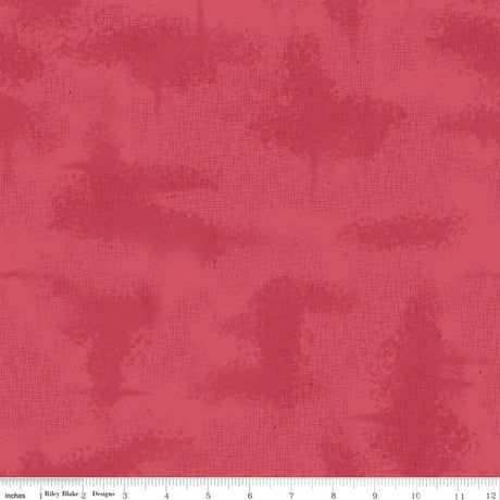 Cotton Fabric Red Shabby Tea Rose 43/44" Width
