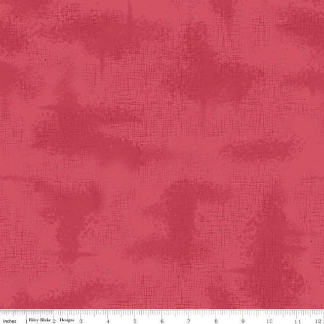 Cotton Fabric Red Shabby Tea Rose 43/44" Width