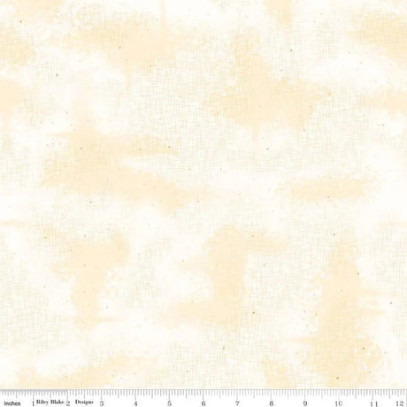 Cotton Print Yellow Shabby Beehive Cloud Fabric 43/44"
