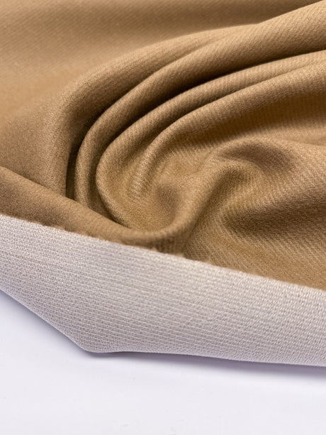 Beige Wool Blend Tweed