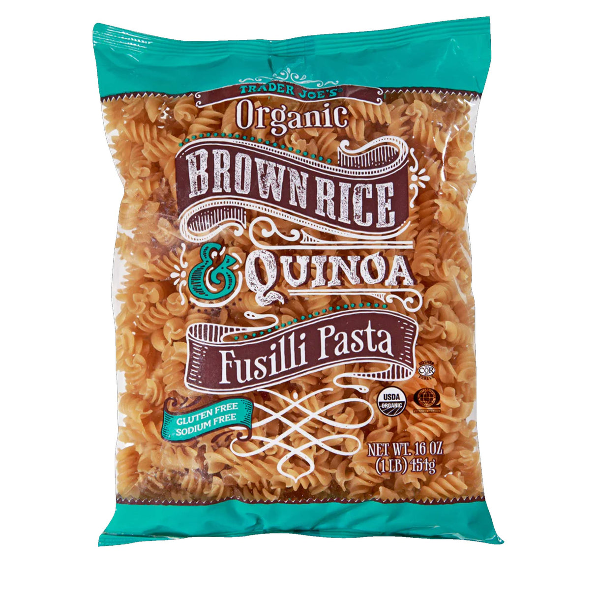 Organic Brown Rice & Quinoa Fusilli Pasta 16 oz