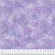 Cotton Fabric Purple Lilac Noteworthy Aspirations 44/45