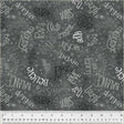 Cotton Print Grey Charcoal Fabric by the Yard