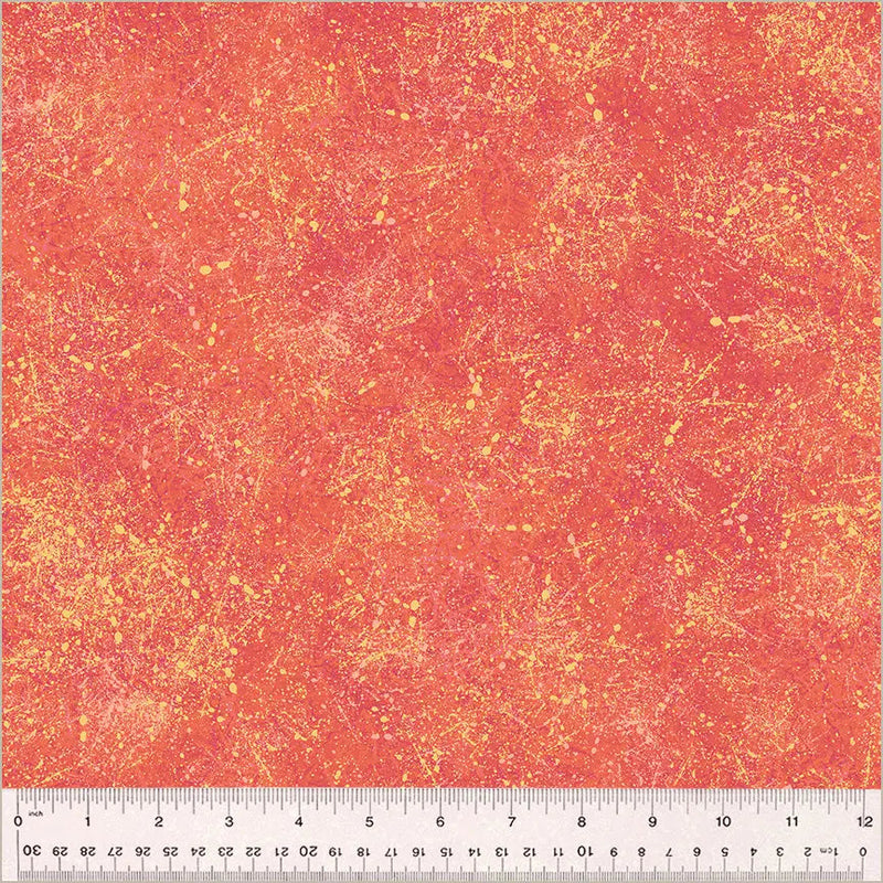 Cotton Print Pink Grapefruit Noteworthy Splatter Fabric
