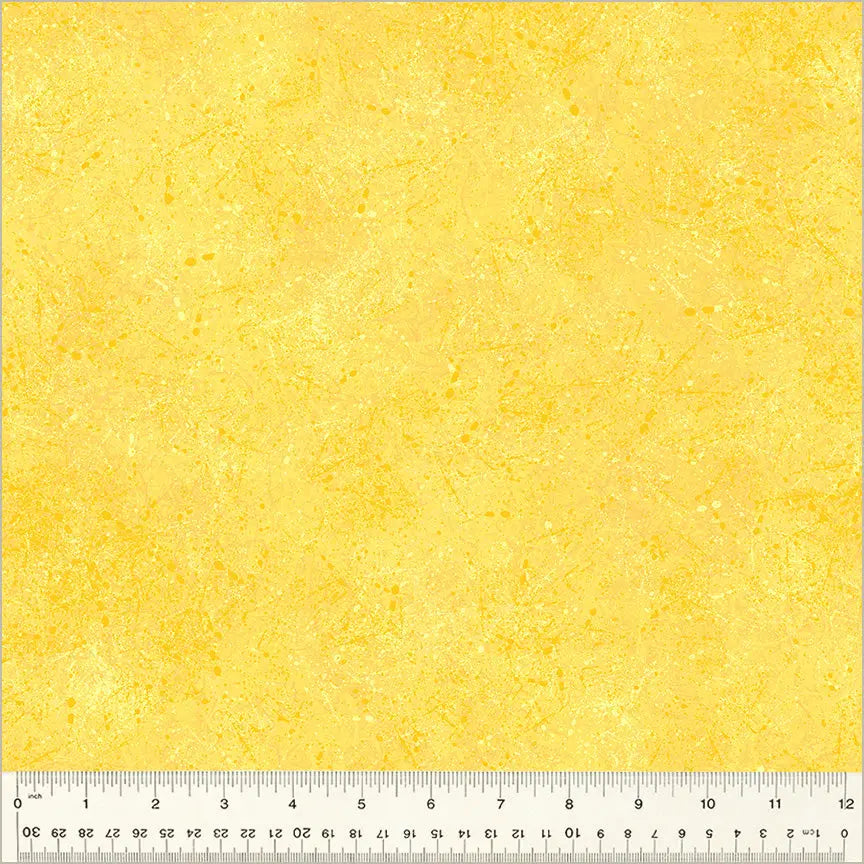 Cotton Print Yellow Noteworthy Splatter Fabric