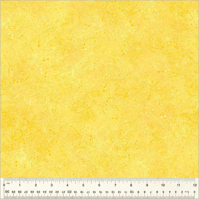 Cotton Print Yellow Noteworthy Splatter Fabric
