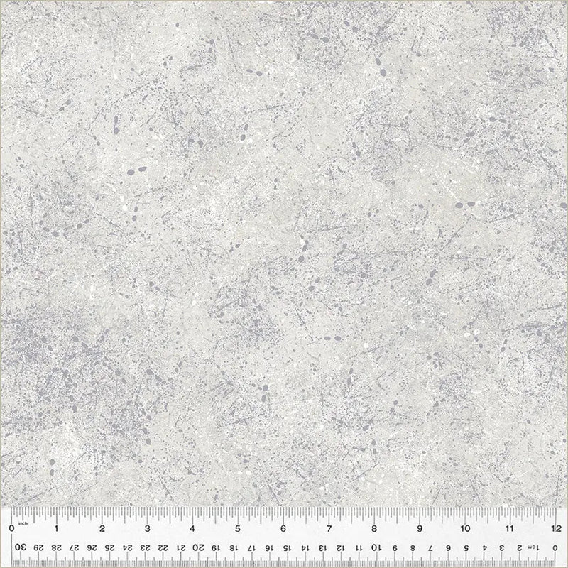 Cotton Print Grey Fog Noteworthy Splatter Fabric 44/45