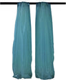 Polyester Sheer Mirror Organza Fabric - Backdrop Drape Curtain Panels, Room Divider, 4.5 Feet Wide X 9 Feet High (1 Pair)