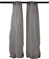 Polyester Sheer Mirror Organza Fabric - Backdrop Drape Curtain Panels, Room Divider, 4.5 Feet Wide X 9 Feet High (1 Pair)