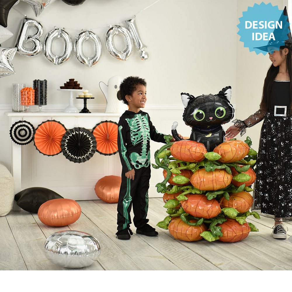 Halloween Pumpkin Stacker Foil Balloon 45 Inch