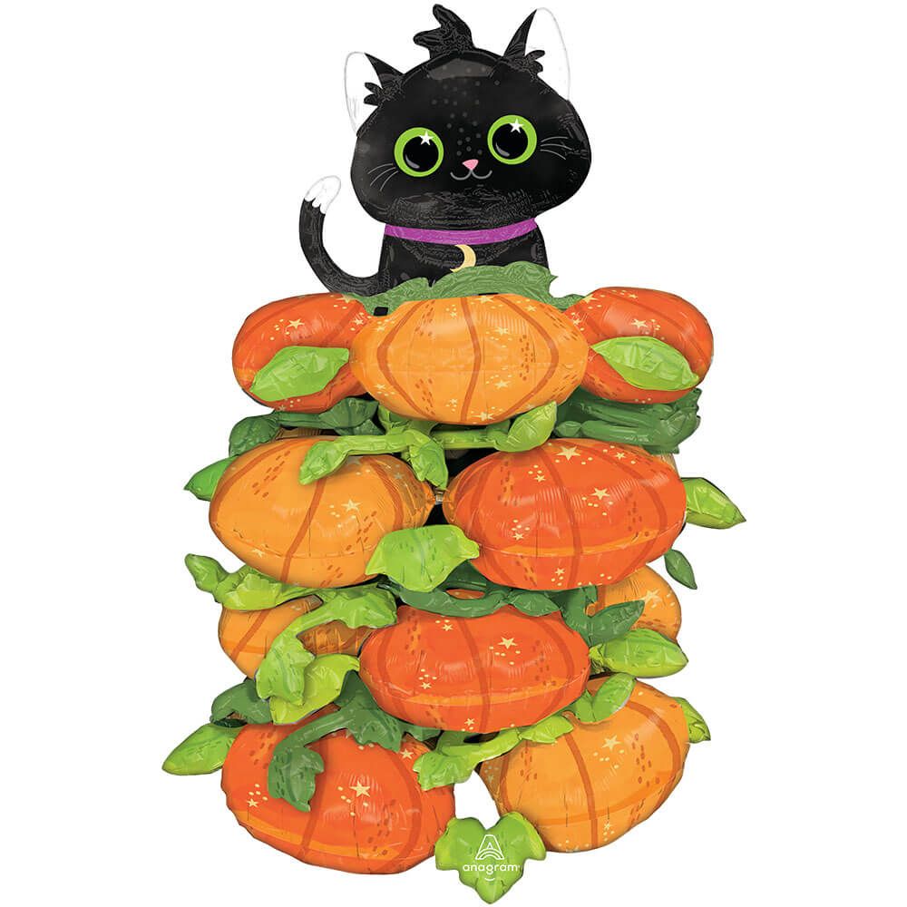 Halloween Pumpkin Stacker Foil Balloon 45 Inch