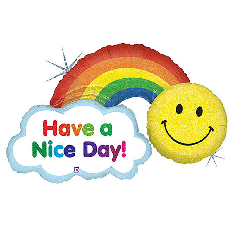 Foil Balloon Have A Nice Day Rainbow