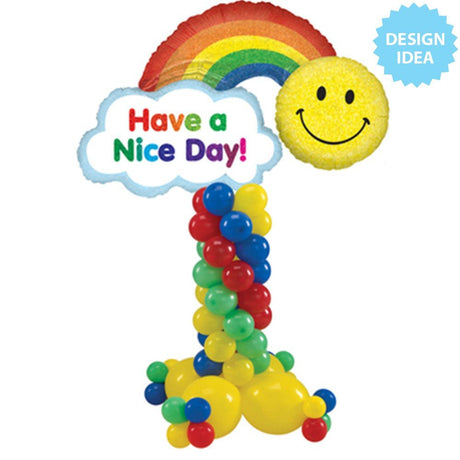 Foil Balloon Have A Nice Day Rainbow