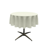 45" Round Poly Poplin Seamless Tablecloth Polyester Fabric - Round, Seamless, 45" Diameter (1 Piece)