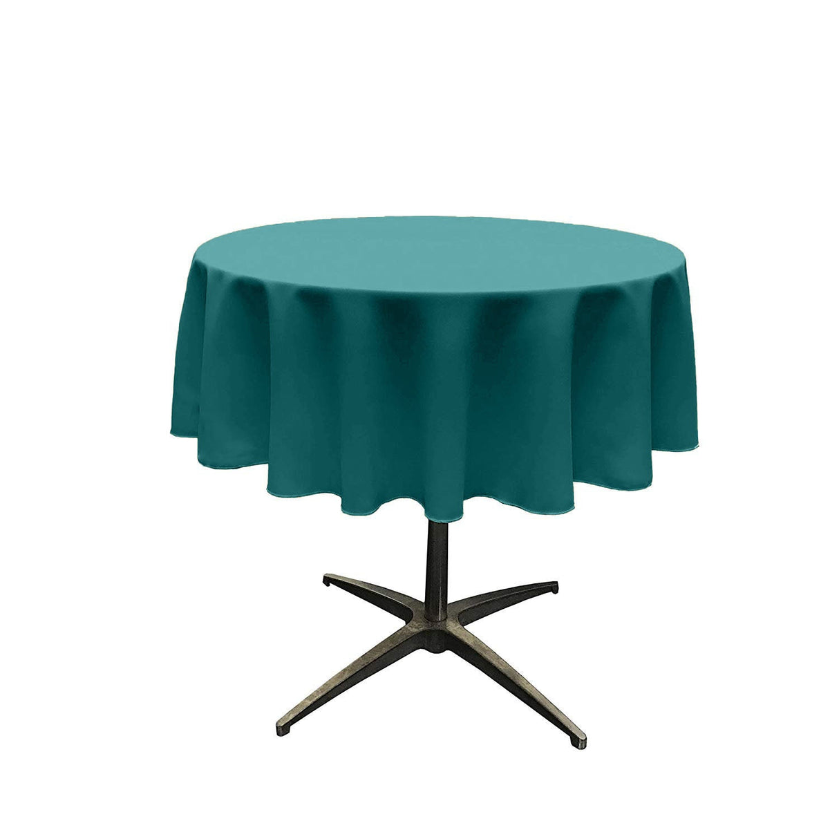45" Round Poly Poplin Seamless Tablecloth Polyester Fabric - Round, Seamless, 45" Diameter (1 Piece)