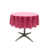 45" Round Poly Poplin Seamless Tablecloth Polyester Fabric - Round, Seamless, 45" Diameter (1 Piece)