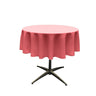 45" Round Poly Poplin Seamless Tablecloth Polyester Fabric - Round, Seamless, 45" Diameter (1 Piece)