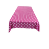 Big Polka Dot Poly Cotton Fabric - Square Tablecloth, 45" X 45", Assorted Colors (1 Piece)