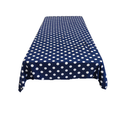 Big Polka Dot Poly Cotton Fabric - Square Tablecloth, 45" X 45", Assorted Colors (1 Piece)