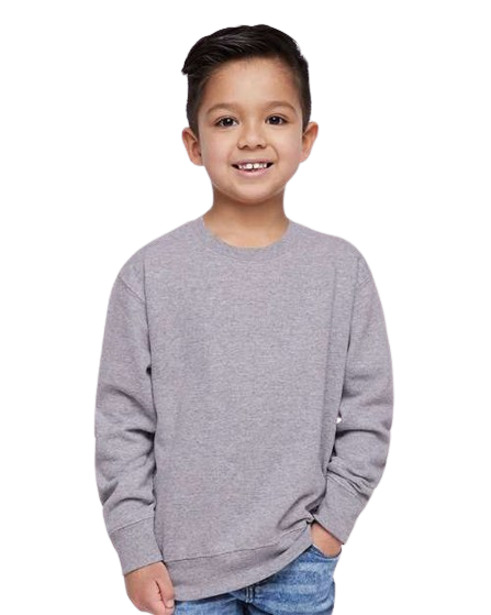 RADYAN® Toddler Fleece Long Sleeve Crewneck Sweatshirt - 3317