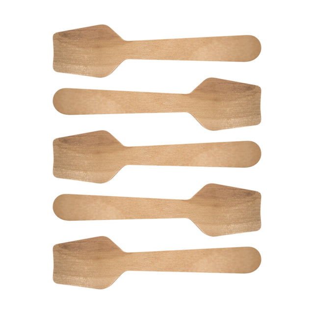 Wooden Square Taster Spoons, 3-1/2" - Pack of 100