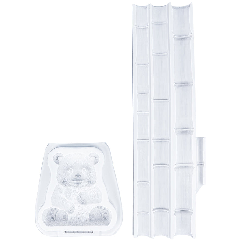 O'Creme Silicone Panda Bear with Bamboo Fondant Mold