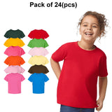 24 Pack : Gildan® Heavy Cotton Toddler Crewneck Short Sleeve T-Shirt