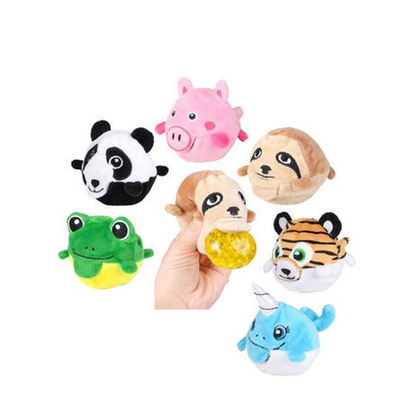 Animal Plush Bead Ball Assorted Compact and portable, fits perfectly in small hands