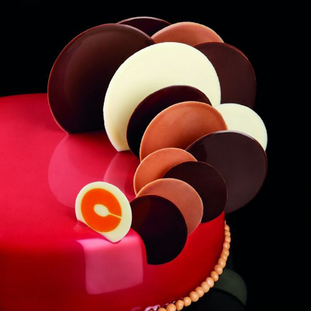 Pavoni Round Rubber Chocolate Chablon, 25mm, 56 Cavities