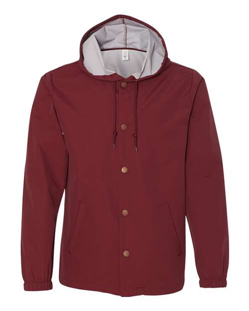 Men's Water-Resistant Hooded Windbreaker