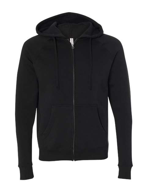 Independent Trading Co. Unisex Special Blend Raglan Full-Zip Hooded Sweatshirt