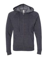 Independent Trading Co. Unisex Special Blend Raglan Full-Zip Hooded Sweatshirt