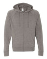 Independent Trading Co. Unisex Special Blend Raglan Full-Zip Hooded Sweatshirt