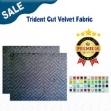 1 Yard Trident Cut Velvet Fabric
