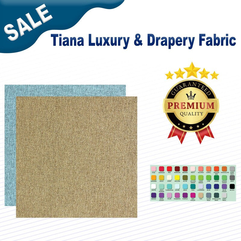 1 Yard Tiana Luxury & Drapery Fabric Width: 54"