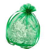 Wide Round Flat Bottom Organza Bags 6 1/2'' x 4'' x 7'' for Gift Packaging