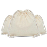 Roomy 9" x 15" Plain Cotton Muslin Pouch