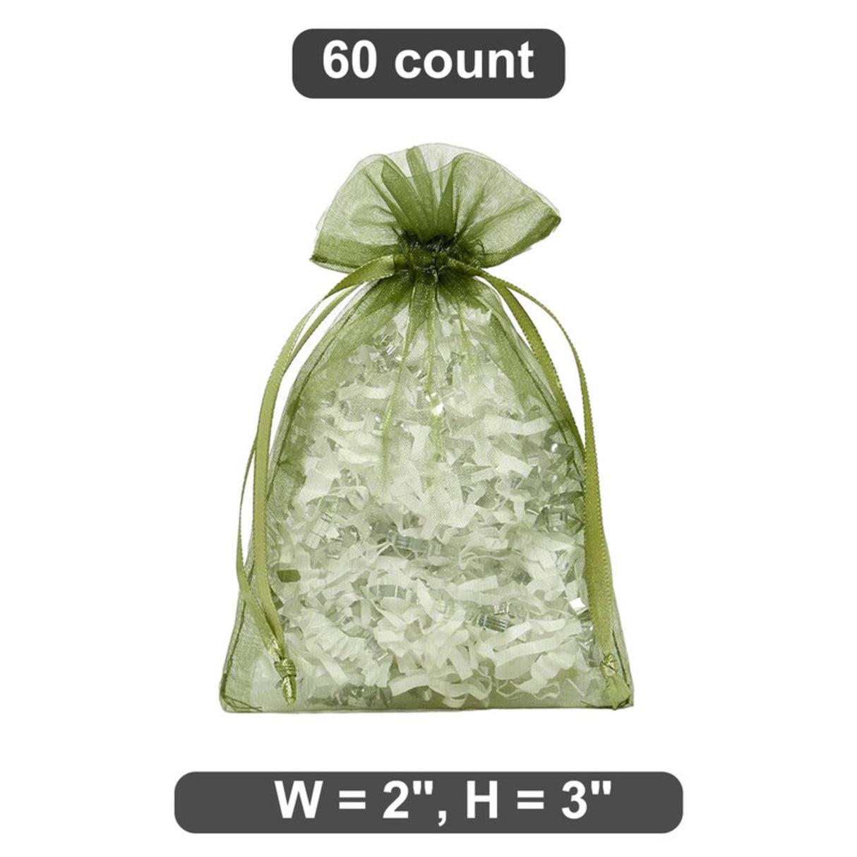 2” x 3” Organza Bags Perfect for Candies and Treats
