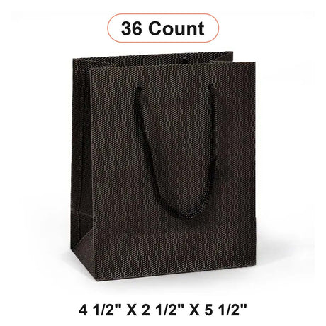 Stylish Embossed Plastic Euro Tote 4.5" x 2.5" x 5.5"