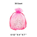 Bolsas de organza con fondo plano redondo ancho 6 1/2'' x 4'' x 7'' para joyería