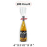 Clear Wine Tote 4'' x 2 1/2'' x 17'' Transparent Design