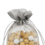 Luxurious Brushed Organza Bag with Tassels 5'' x 6 1/2''
